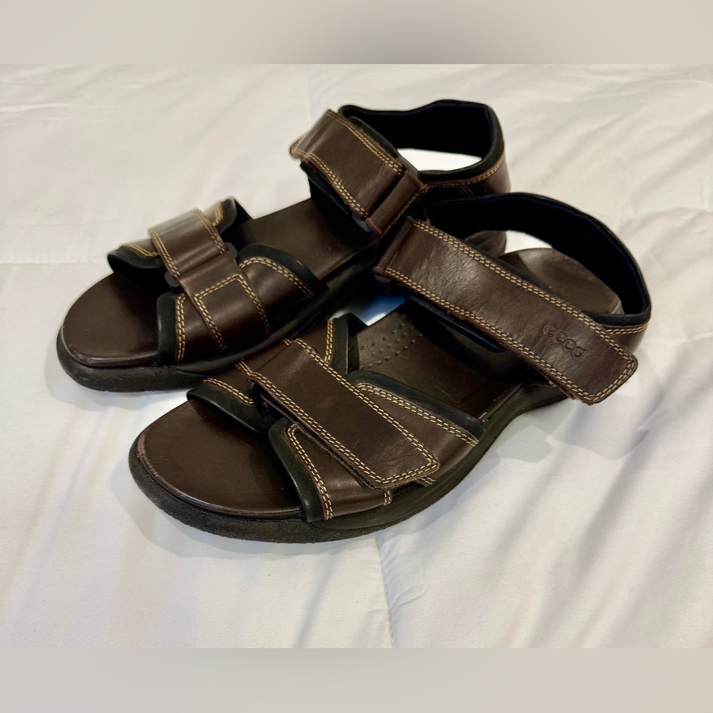 **ECCO Terra 7 Sandals – Men’s 7 / Women’s 9– EU 40 – Coffee Brown**
